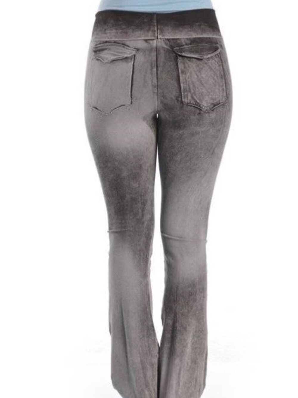 T Party special dye gray yoga pants back pockets S